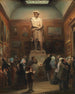 the plaster model of the Rembrandt statue at the exhibition of artworks by living masters at the Royal Academy of Fine Arts of Amsterdam in 1848 - Jan Baptist Tetar van Elven — artwork view