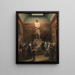 the plaster model of the Rembrandt statue at the exhibition of artworks by living masters at the Royal Academy of Fine Arts of Amsterdam in 1848 - Jan Baptist Tetar van Elven — framed artwork on a wall
