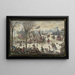 Paesaggio invernale con personaggi - Jan Berents — quadro incorniciato alla parete
