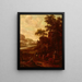 Landschaft mit einer Gruppe von Vagabunden - Jan Blom — gerahmtes Bild an der Wand