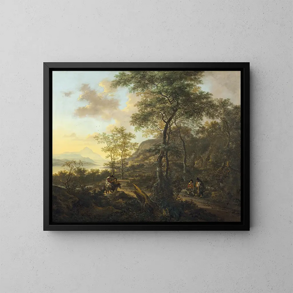 Ein Abendlandschaft im italienischen Stil - Jan Both — gerahmtes Bild an der Wand