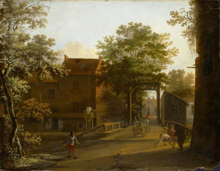 Jan Both - Village Street With Drawbridge.webp