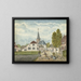 Il villaggio di Wehl in Cleefsland - Jan Brandes — quadro incorniciato alla parete