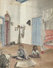 Schlafzimmer mit seinem Sohn Jantje und seinem Sklaven Bietja - Jan Brandes — Ansicht des Kunstwerks