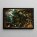 Latone und die lycischen Bauern - Jan Brueghel der Jüngere — gerahmtes Bild an der Wand