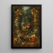 La Sainte Famille entourée d'une guirlanda di frutti sostenuta da putti - Jan Brueghel il Giovane — quadro incorniciato alla parete