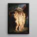 Le Tre Grazie - Jan Brueghel il Giovane — quadro incorniciato alla parete