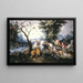 Gli animali che entrano nell'arca di Noè - Jan Brueghel il Giovane — quadro incorniciato alla parete