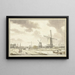 Aussicht auf Zandhoek außerhalb von Haarlemmerpoort in Amsterdam - Jan Bulthuis — gerahmtes Bild an der Wand