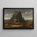 La tour de Babel - Jan Christiaensz Micker — gerahmtes Bild an der Wand