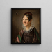Portrait of Rachela Römer and Raes - Jan Chrucki — framed artwork on a wall