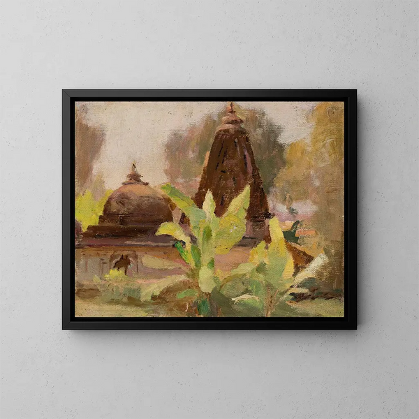 Temple jain di Ahmedabad - Jan Cybis — quadro incorniciato alla parete