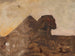 Evening in the desert, Sphinx and pyramid, from the journey in Egypt - Jan Cybis — artwork view