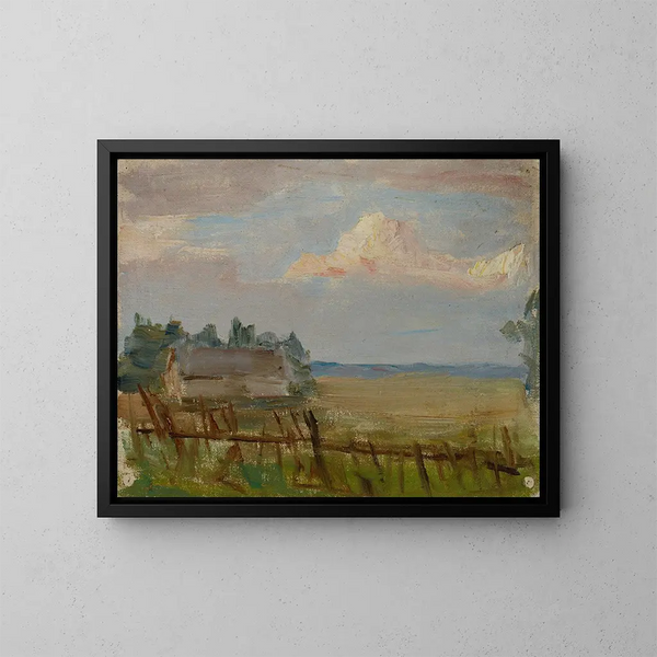 Studien des Nordens: Die Wolken der weißen Nacht - Jan Cybis — gerahmtes Bild an der Wand
