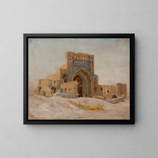 Jan Cigliski - Old Persian mosque From the journey to Turkestan.webp