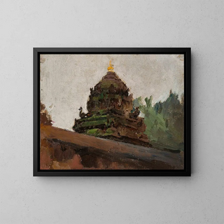 Jan Cigliski - Old temple in Madras From the journey to India.webp
