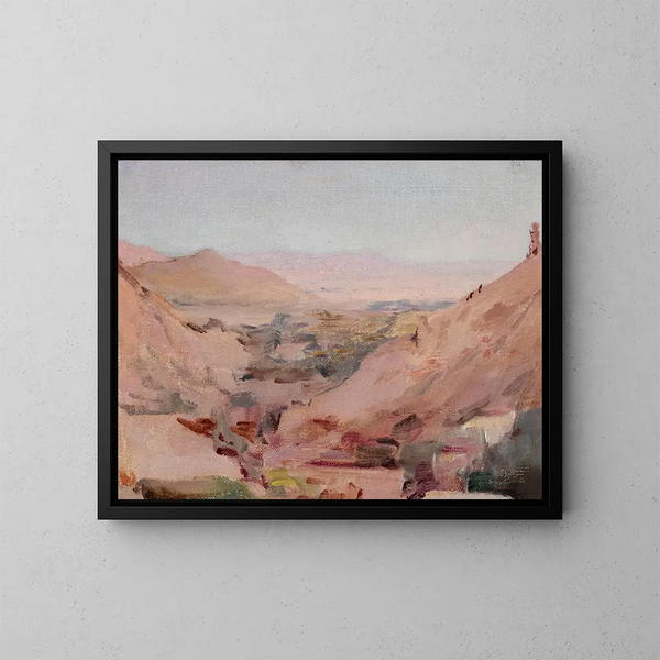Landschaft Indien entfernt von der Reise nach Indien - Jan Cybis — gerahmtes Bild an der Wand
