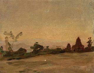 Jan Cigliski - Remote moonlit landscape in India From the journey to India.webp