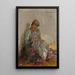 Jeune fille tartare cousant du voyage en Crimea - Jan Cybis — quadro incorniciato alla parete