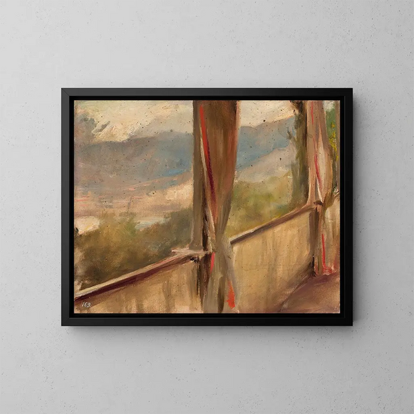 Vue de Yalta depuis le voyage en Crimée - Jan Cybis — gerahmtes Bild an der Wand