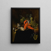 Nature morte with two lobsters, an overturned mug, a Berkemeier glass, grapes, and a lemon - Jan Davidsz de Heem — framed artwork on a wall