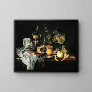 Jan Davidsz de Heem - Sumptuous Still Life With Fruits Pie And Goblets.webp