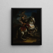 L'elettore Johann Wilhelm von Pfalz-Neuburg a cavallo - Jan Frans van Douven — quadro incorniciato alla parete