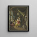 Junge Frau bei ihrer Toilette - Jan Frederik Schierecke — gerahmtes Bild an der Wand