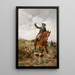 Eine Hirschjagd - Jan Hamkens — gerahmtes Bild an der Wand