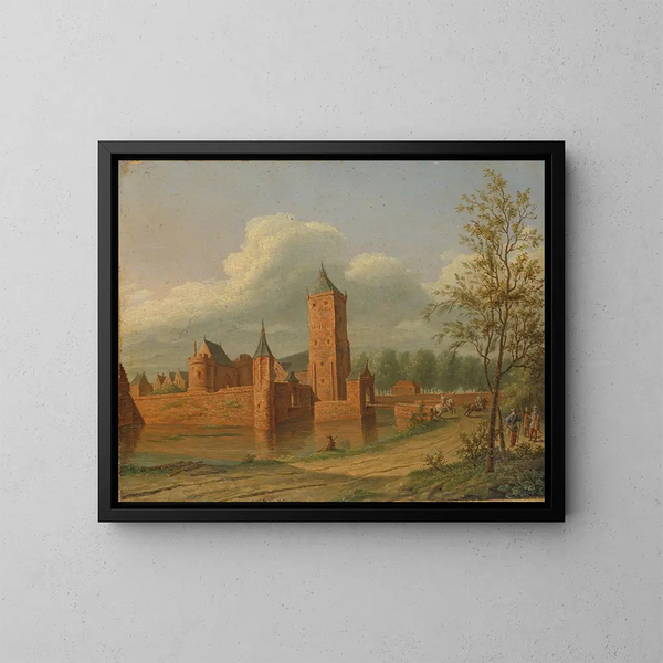 Château de Batestein près de Vianen - Jan Jacob Teyler van Hall — gerahmtes Bild an der Wand