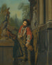 Ein eleganter türkischer Gentleman an einer Balustrade - Jan Josef Horemans der Ältere — Ansicht des Kunstwerks