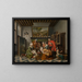 L'heure du thé - Jan Josef Horemans le Jeune — gerahmtes Bild an der Wand