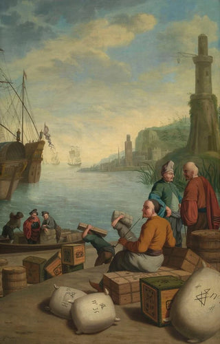 Jan Josef Horemans the Younger - View of a Eastern Harbour.webp