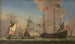 Englische Kriegsschiffe auf See bei frischem Wind - Jan Karel Donatus van Beecq — Ansicht des Kunstwerks