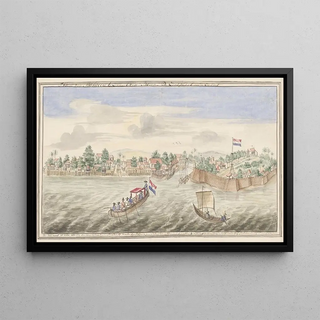 Jan Keldermans - Gezicht op Malakka vanaf zee.webp