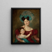 Ritratto di Maria Anna Rawicz 1807-1887 con suo figlio Ja - Jan Krzysztof Damel — quadro incorniciato alla parete