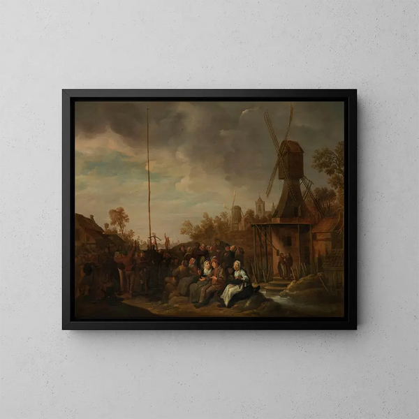 Tirer pour un prix - Jan Miense Molenaer — gerahmtes Bild an der Wand