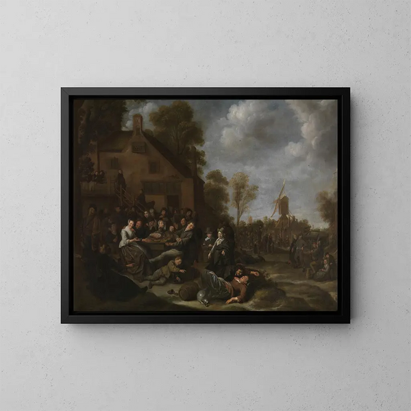 Dorffest - Jan Miense Molenaer — gerahmtes Bild an der Wand