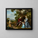 Ritratto della famiglia van der Graeff - Jan Mijtens — quadro incorniciato alla parete