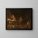 Interno di cucina - Jan Olis — quadro incorniciato alla parete