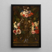 Madone entourée d'une guirlande de fleurs - Jan Philips van Thielen — quadro incorniciato alla parete