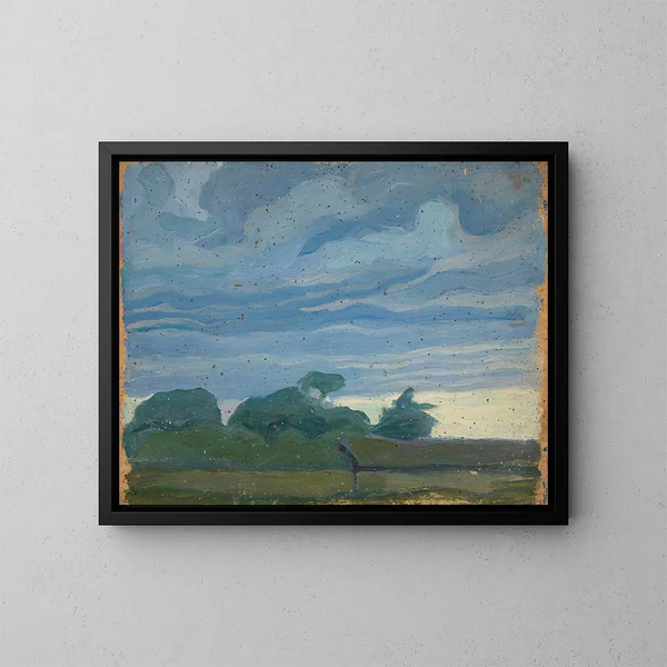 Landschaft - Jan Rembowski — gerahmtes Bild an der Wand
