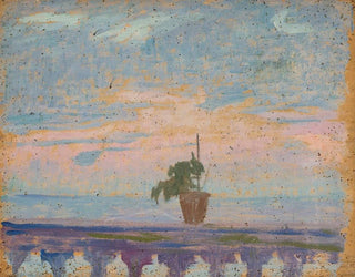 Jan Rembowski - Parapet of balcony with flower pots.webp
