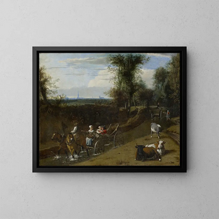 Jan Siberechts - Carriage in a Riverbed.webp