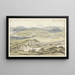 View of the High Peak mountains in Derbyshire - Jan Siberechts — framed artwork on a wall