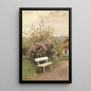 Jan Stanislawski - Die weie Gartenbank.webp