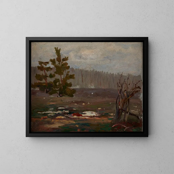Frühlingstag grau - Jan Stanisławski — gerahmtes Bild an der Wand