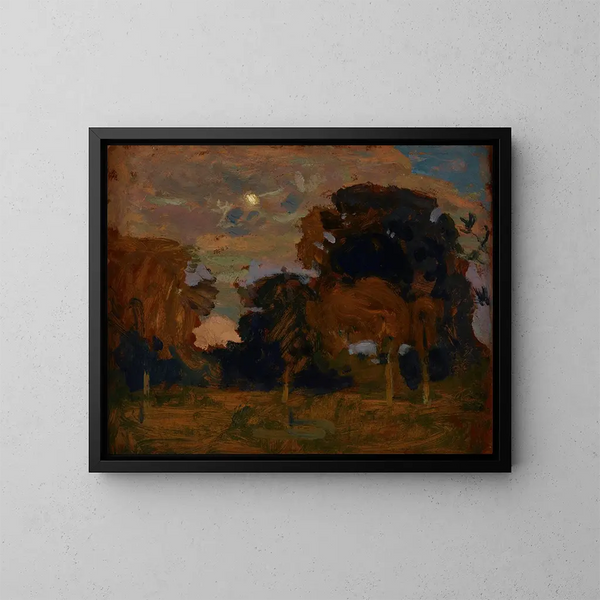 Mond in den Wolken - Jan Stanisławski — gerahmtes Bild an der Wand