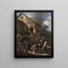 Ein Teil der Bauern - Jan Steen — gerahmtes Bild an der Wand