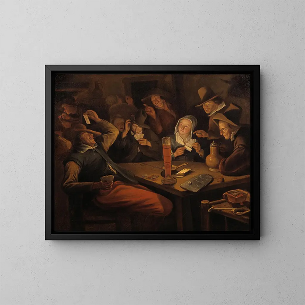 As de cœur - Jan Steen — gerahmtes Bild an der Wand